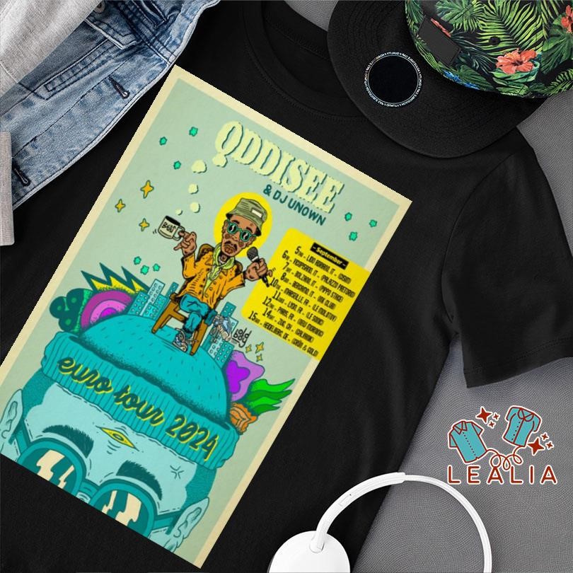 Oddisee Europe Tour 2024 Poster shirt